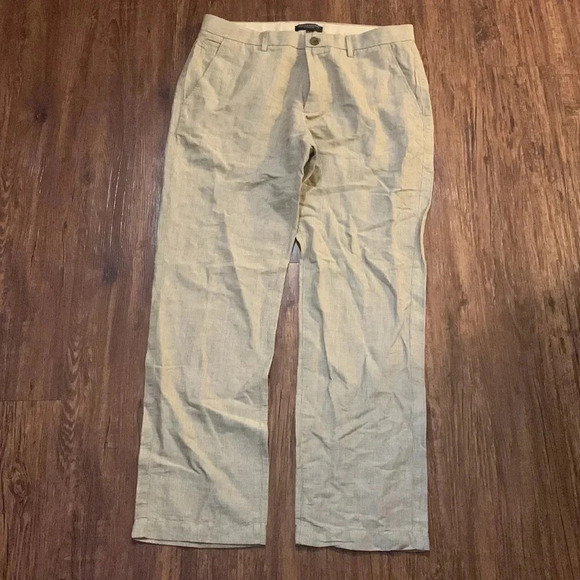 Banana Republic Kentfield Pant Men’s Seersucker Linen Size 33x30 - Picture 1 of 7